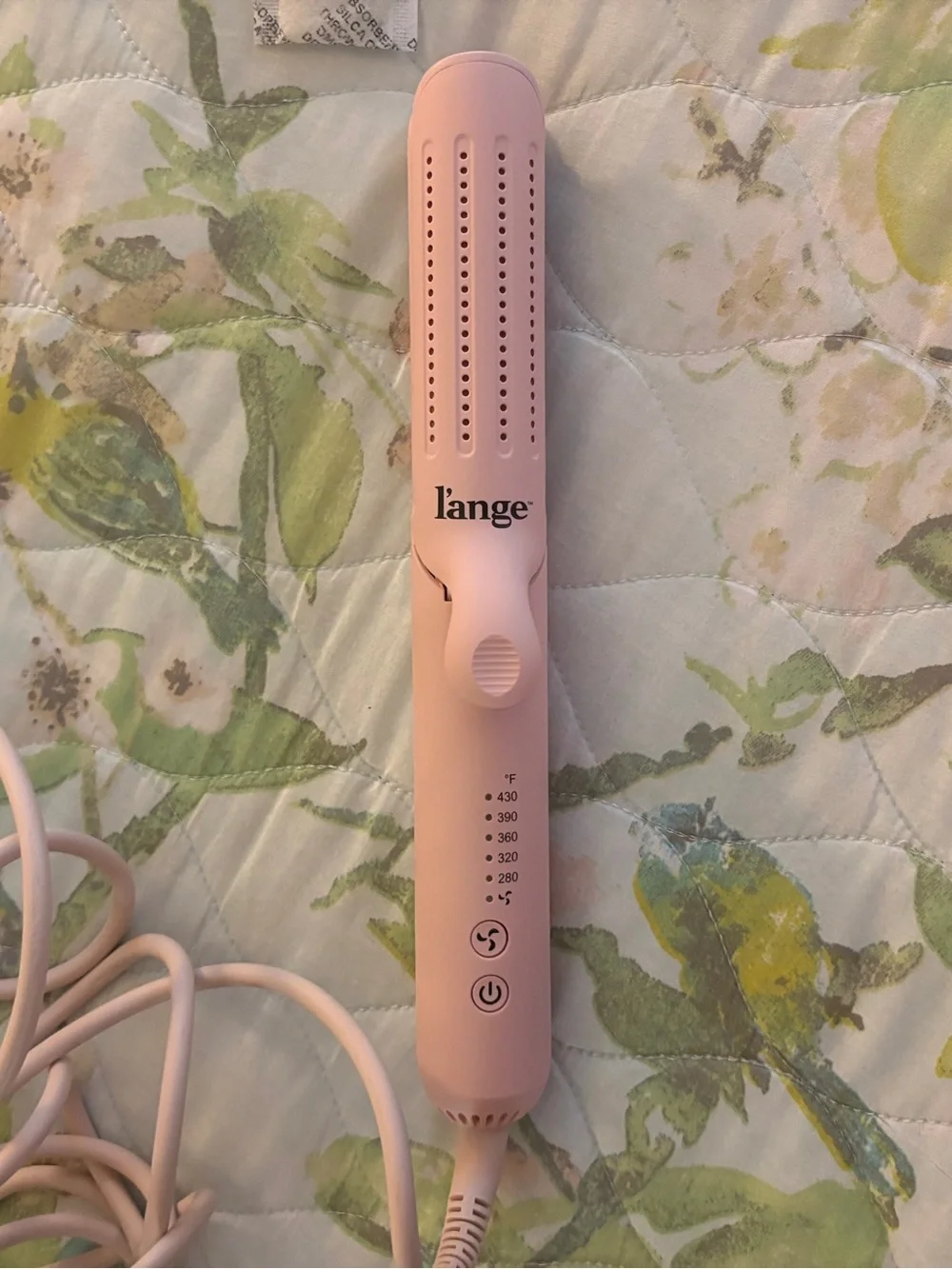 L'ange Le Duo 360 Airflow Styler Standard Size Pink Flat Iron Hair Curling
